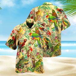 parrot vintage interesting tropical shirt tropical shirt, pa
