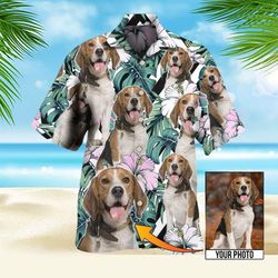 personalized dog photo tropical shirt,custom face hawaiian s