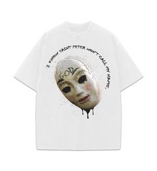 the purge mask i know saint peter wont call my name unisex graphic t-