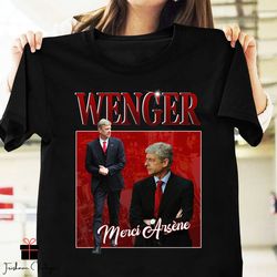 arsene wenger homage vintage t-shirt, french football manager, arsenal