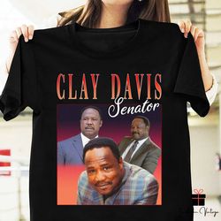 clay davis from the wire homage t-shirt, isiah whitlock jr. shirt, the