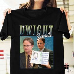 dwight schrute from the office homage t-shirt, rainn wilson actor shir