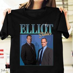 elliot stabler - elliot stabler olivia benson homage vintage t-shirt,