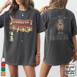 journey band freedom toto music tour 2024 black t-shirt gift fans, toto 2024 concert shirt, journey band shirt, journey