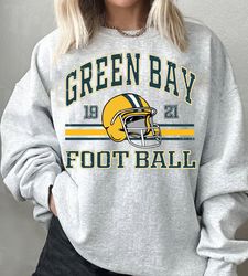 vintage green bay football crewneck sweatshirt, retro green bay football gift shirt, sports fan gift, green bay fans shi