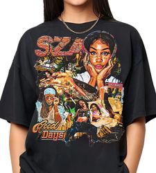 vintage sza good days t-shirt, good days t-shirt, retro american rapper oversized shirt, 90s graphic style shirt, rap hi
