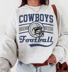 vintage cowboys football sweatshirt, graphic tee gift for football fan, football lovers gift, retro cowboys comfort colo