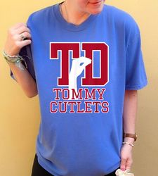 vintage tommy cutlets football shirt, gift for him, parody tshirt, funny tshirt, football 90s vintage fan gift, football