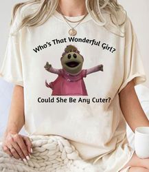 nanalan whos that wonderful girl shirt sweatshirt, nanalan meme shirt, nanalan peepo tee, nanalan cartoon merch, trendi