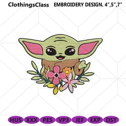 baby yoda embroidery designs, baby yoda embroidery, the mand