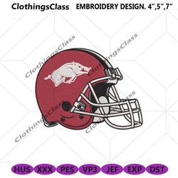 arkansas razorbacks helmet embroidery design download file