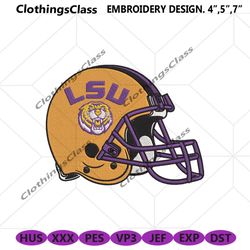 lsu tigers helmet machine embroidery digitizing