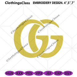 gucci brand symbol logo embroidery instant download