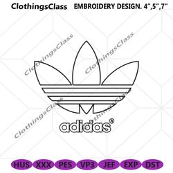 adidas outlines logo brand embroidery download file