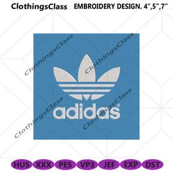 adidas logo brand blue box embroidery download file