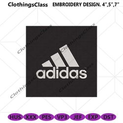 adidas moutain logo black box embroidery design download