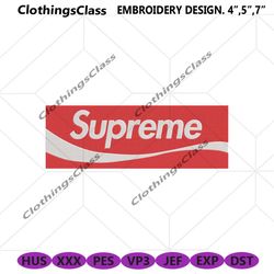 supreme x coca cola background logo embroidery design download