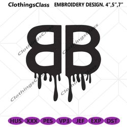 balenciaga dripping logo embroidery download