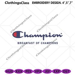 champion breakfast embroidery download file