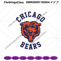 chicago bears embroidery design, nfl embroidery designs, chicago bears file