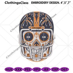 chicago bears skull embroidery design, nfl embroidery designs, chicago bears embroidery file