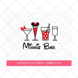 mouse drink bar svg, drinks bar svg, family vacation svg