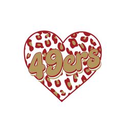 san francisco football heart svg,png,instant download,ers png,ers svg,ers,ers football,cricut,layered,san francisco foot