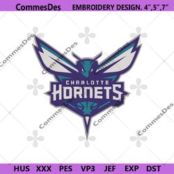 charlotte hornets nba team embroidery design file