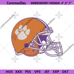 clemson tigers helmet logo machine embroidery