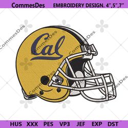 california golden bears helmet machine embroidery file