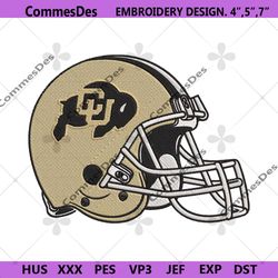 colorado buffaloes helmet machine embroidery digitizing