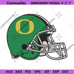 oregon ducks helmet embroidery design file
