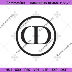 dior basic logo embroidery design download
