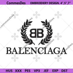 balenciga logo embroidery design download