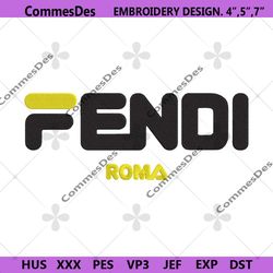fendi roma x fila logo embroidery design download