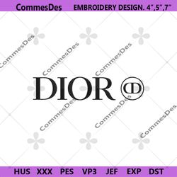 dior wordmark brand name logo embroidery download file