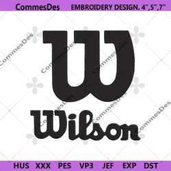 wilson badminton logo embroidery design download