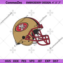 san francisco 49ers football helmet logo machine embroidery