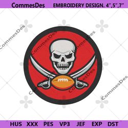 tampa bay buccaneers embroidery design, nfl embroidery designs, tampa bay buccaneers embroidery instant file