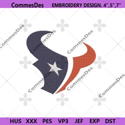 houston texas logo embroidery file design, houston texas embroidery file, texas embroidery machine