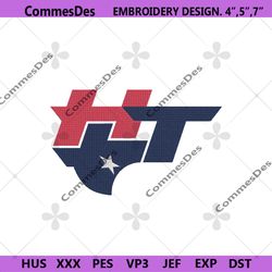 houston texas states nlf logo embroidery file