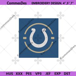 indianapolis colts symbol logo machine embroidery