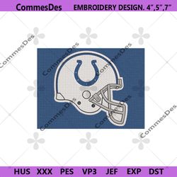 nfl indianapolis colts helmet logo embroidery design file