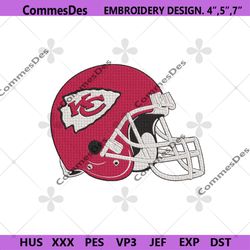 kansas city chiefs helmet logo machine embroidery