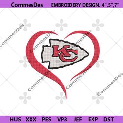 kansas football logo embroidery, kansas city chiefs embroidery, kansas chiefd design file