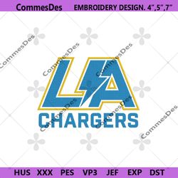 la chargers embroidery design, nfl embroidery designs, la chargers embroidery instant file