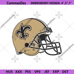 new orleans saints helmet logo machine embroidery