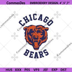 chicago bears embroidery design, nfl embroidery designs, chicago bears file