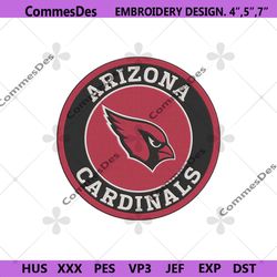 arizona cardinals embroidery files, nfl embroidery files, cardinals embroidery file