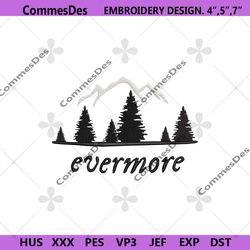 evermore embroidery design files, evermore taylor swift machine embroidery instant design files, taylor swift embroidery